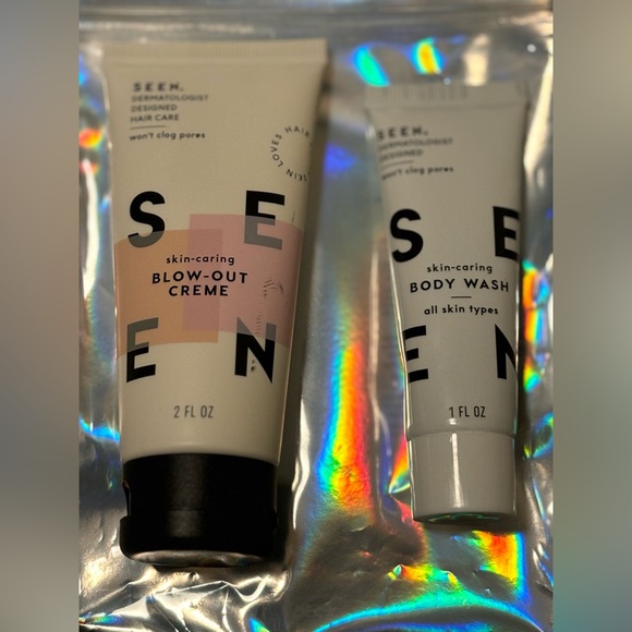 SEEN Blow‎ Out Creme And Body Wash Set Haircare Skincare Beauty Items Xmas - Picture 1 of 2